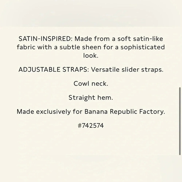 Banana Republic Silky Cowl-Neck Camisole - Picture 7 of 9